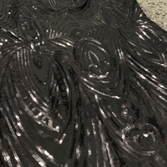 Lulus Catch Me There Black Sequin Halter Dress - Picture 9 of 13